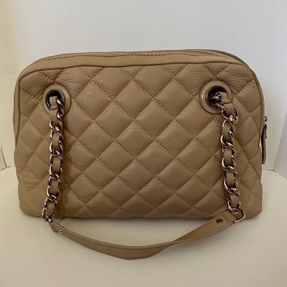 ✨Like New!! KATE SPADE Gold Coast Georgina Quilted Leather Cashew Handbag Purse - Picture 4 of 16
